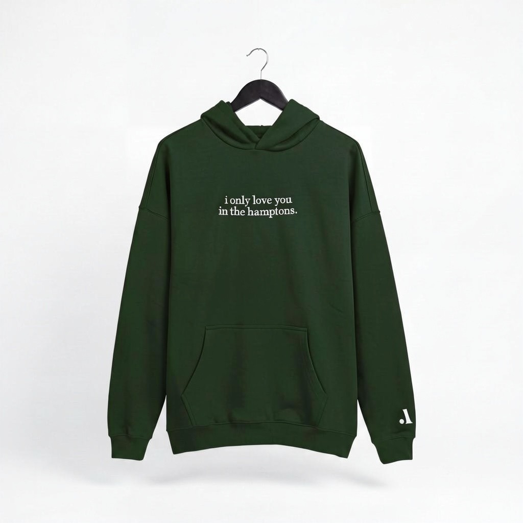 southofthehwy 430 gsm hoodie, Drop 01 Hamptons, front view